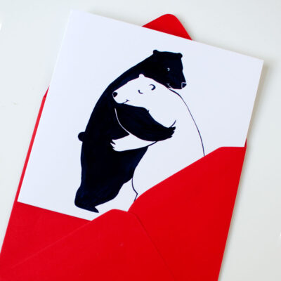 Hugs - greeting card