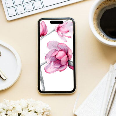 Free phone wallpaper - Magnolia Fairy Blush